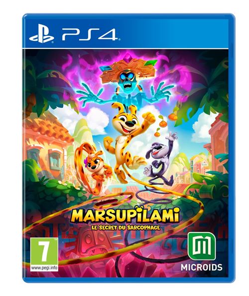 Pochette avant du jeu Marsupilami : Le secret du sarcophage Edition Tropicale Day One Edition PS4