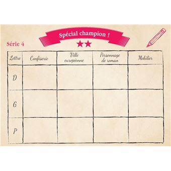 Le Jeu du petit bac
