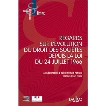 l'évolution du droit des sociétés - fiches droit des sociétés pdf