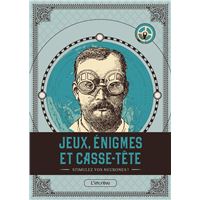 Enigmes Jeux De Logique Mathematiques Sports Loisirs Transports Livre Bd Fnac