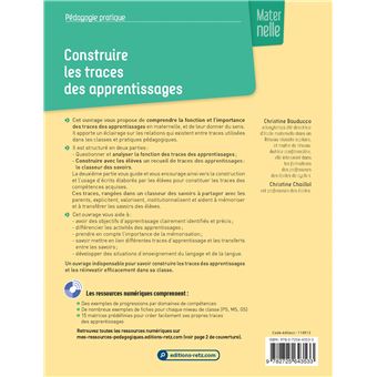Construire les traces des apprentissages maternelle + ressources numériques