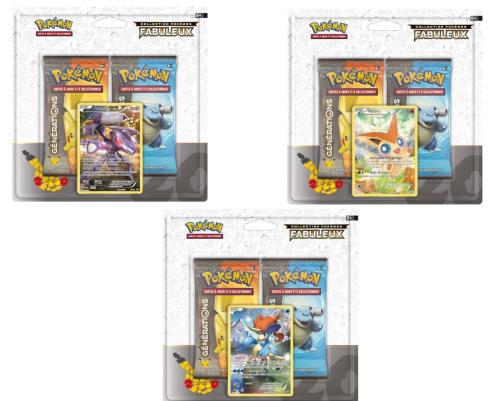 Duo Pack Carte Promo Generations Pokemon Fabuleux Edition Des Ans Jeu De Cartes Achat Prix Fnac