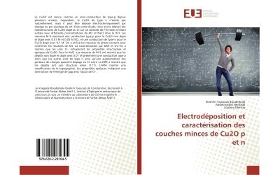 Electrodeposition et caracterisation des couches minces de c