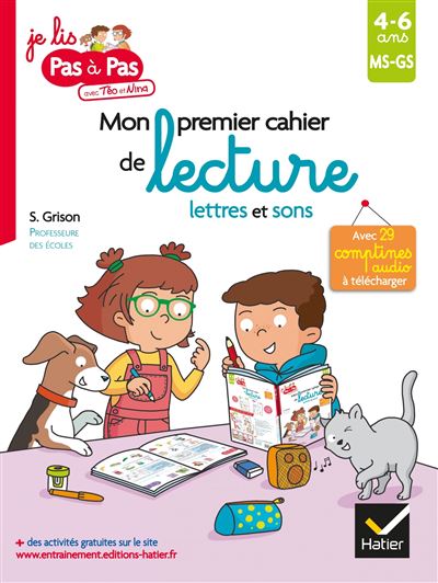 Mon premier cahier de lecture lettres et sons - Stéphanie Grison - broché