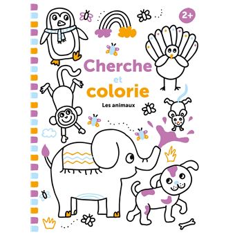 Cherche et colorie 2+ - les animaux