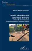 Le droit à la nationalité congolaise d'origine
