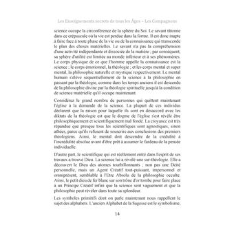 Les enseignements secrets de tous les âges