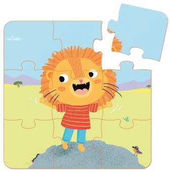 Mes premiers puzzles - leon est grognon