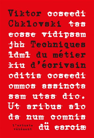 Technique du métier d'écrivain