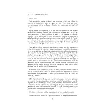 Correspondance de George Sand et d'Alfred de Musset