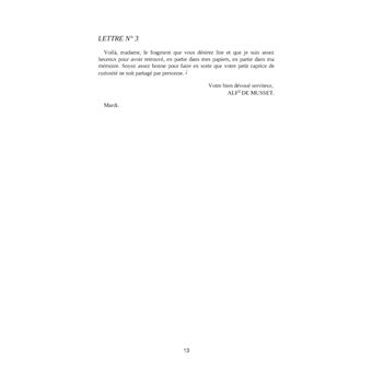 Correspondance de George Sand et d'Alfred de Musset