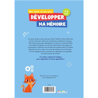 Mon cahier de jeux pour développer ma mémoire