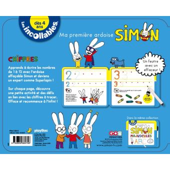 Les Incollables - Ardoises effacables Simon - Chiffres
