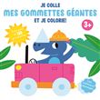 Je colle mes gommettes géantes et je colorie les animaux sauvages