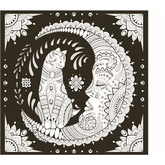 Mes mandalas à peindre géants : bestiaire enchanté