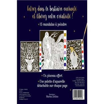 Mes mandalas à peindre géants : bestiaire enchanté