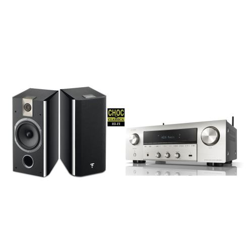 Amplificateur Hi-Fi Denon DRA-800H Argent + Enceinte Focal Chorus 706 Noir vendue par paire