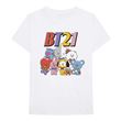 T-Shirt Unisex BTS Colourful Squad Blanc