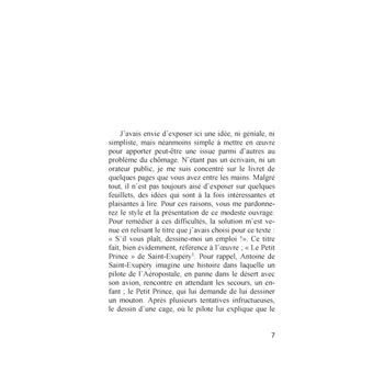 Dessine moi un emploi