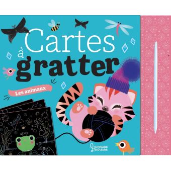 Cartes à gratter : les animaux