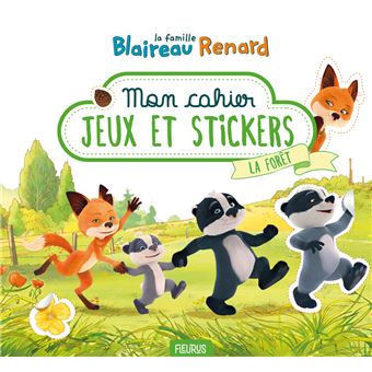 Mon cahier jeux et stickers   La forêt