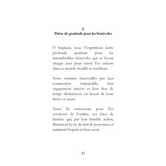 Prières pour les bénévoles