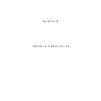 Prières pour les bénévoles