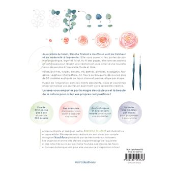 Fleurs et végétaux à l'aquarelle