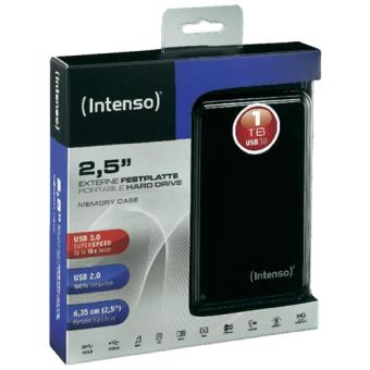 Intenso Memory Case - Disque dur - 1 To - externe (portable) - 2.5 - USB  3.0 - 5400 tours/min - mémoire tampon : 8 Mo - noir - Disques durs externes  - Achat & prix