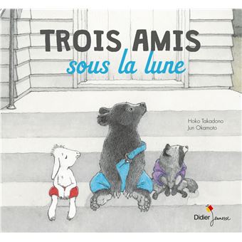 Trois amis sous la lune