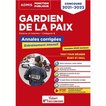 Calendrier Concours Gardien De La Paix 2023 Concours Gardien De La Paix - Catégorie B - Entraînement Intensif Premier,  Second Et Troisième Concours - 2023-2024 - Dernier Livre De François  Lavedan - Précommande & Date De Sortie | Fnac
