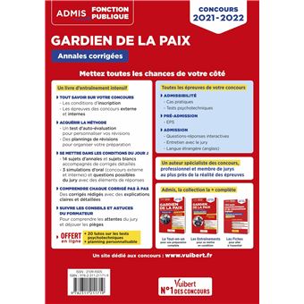 ABAND*Concours Gardien de la paix - catégorie B - Entraînement intensif