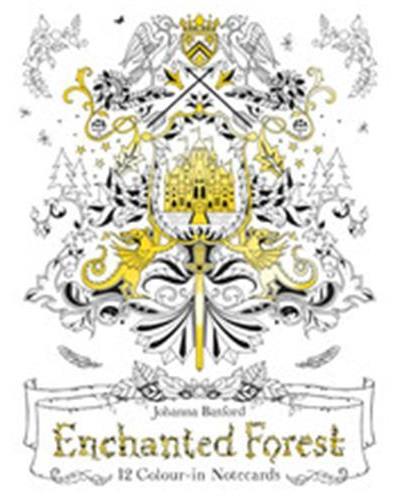 Enchanted Forest: 12 Colour-in Notecards