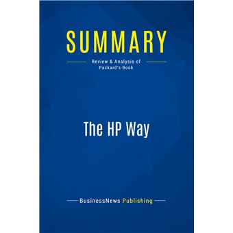 Summary: The HP Way