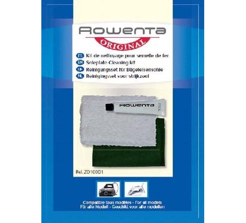 Rowenta Iron Soleplate Cleaner Genuine Original Kit