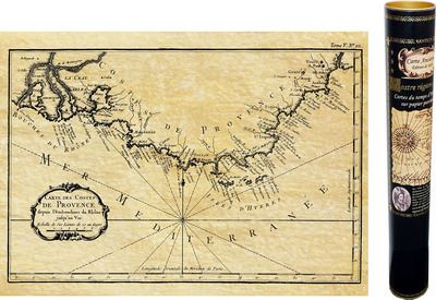 Provence Carte Marine en 1764