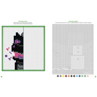 Coloriages pixel - 100% Minecraft - 70 incroyables coloriages pour tous les fans