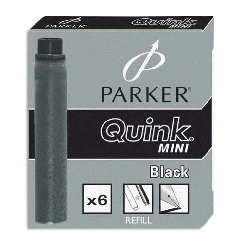 Cartouches Noires Longues boite de 5 Parker® Quink