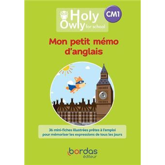 Holy Owly - Anglais CM1 - 2022 - Mon petit mémo d'anglais