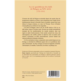 La vie quotidienne des Juifs de Pologne au XIXè siècle