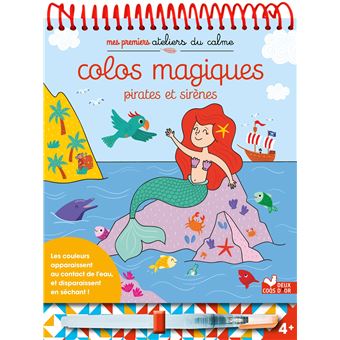 Colos magiques Pirates et sirènes - bloc avec feutre à eau