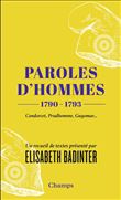 Paroles d'hommes