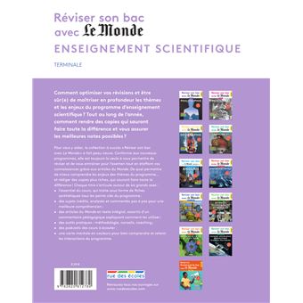 Réviser son bac avec le Monde 2022, Enseignement scientifique, Terminale