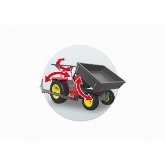 Playmobil 70131 - country la ferme - grand tracteur avec remorque - La Poste