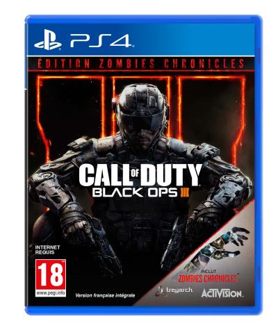 Pochette avant du jeu Call of Duty Black Ops III Zombies Chronicles PS4