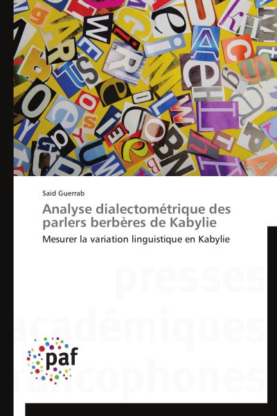 Analyse dialectometrique des parlers berberes de kabylie