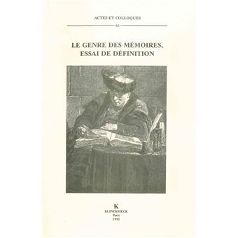 Le Genre des mémoires