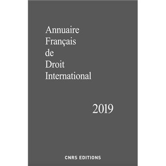 Annuaire Français de Droit International 2019