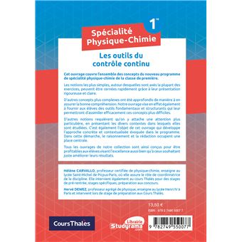 Spécialité physique-chimie 1re