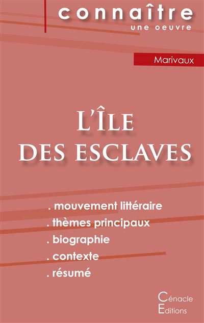 Fiche de lecture l le des esclaves de marivaux analyse litte